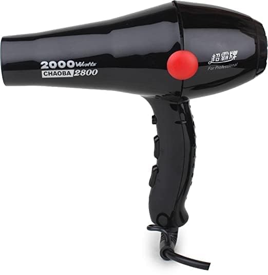 2000W Professional Hot and Cold Hair Dryers with 2 Temperature and Speed Settings and Styling Nozzles, Hair Dryer for Men and Women