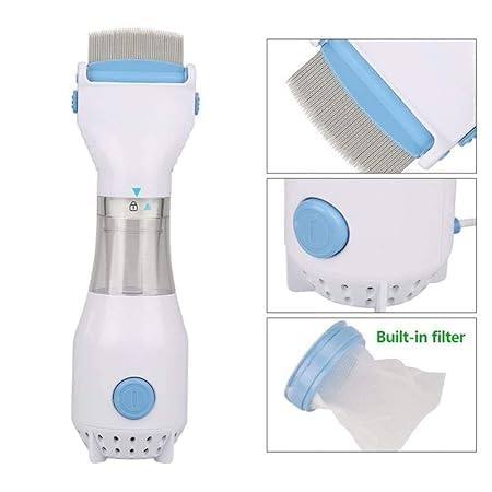 Electrical Chemical Free Head Lice Removal Comb Head Nits Capture Comb Electrical Head Lice Comb Eggs Remover Hair Vacuums Machine for lice removed