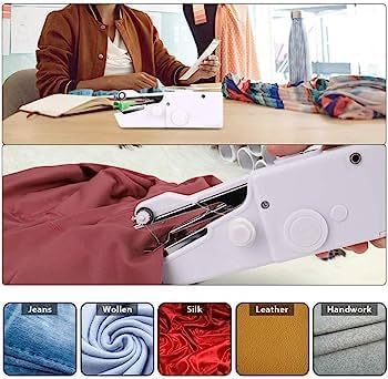 Electric Handy Stitch Handheld Sewing Machine for Emergency stitching, Mini hand Sewing Machine Stapler style Silai Machine Home Tailoring Hand Machine