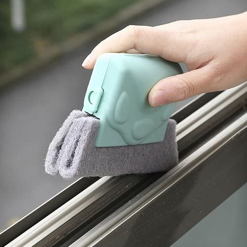 Abs Plastic Creative Window Groove Cleaning Brush, Hand Held Crevice Cleaner Tools Quickly Clean All Window Slides And Gaps (4 Pcs Combo Pack)