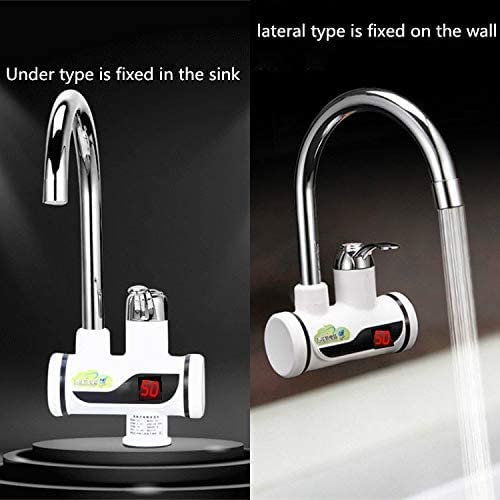 Water Heater n Tankless Electric Fast Water Heating Tap Instant Electric Water Heater Faucet Digital Display Instant Hot Faucet Kitchen Electric Tap