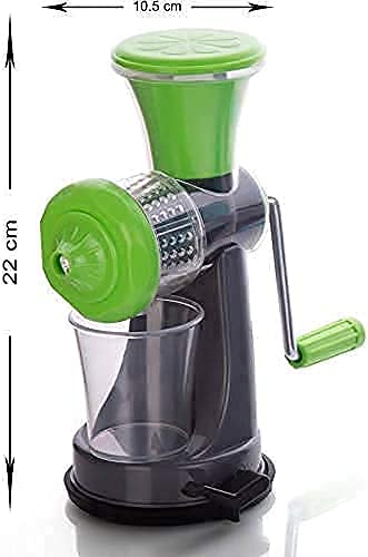 Mini Juicer Machine Plastic Portable Hand Juicer Machine, Fruit and Vegetable Manual Vacuum Locking System for Home and Kitchen n Travel