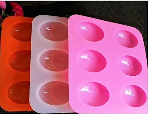 Easy Release Flexible Silicone Whiskey Ice Ball Maker,Ice Tiny Cube Trays Chocolate Mould Maker for Kitchen Bar Party Drinks Multi Color 6 Section