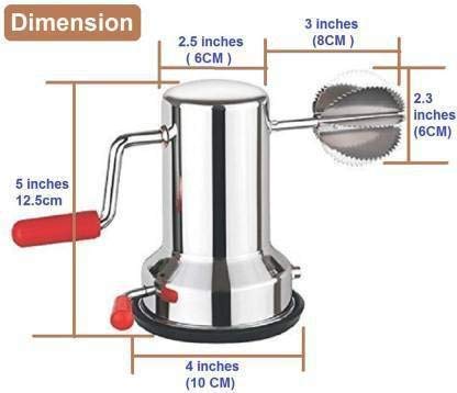 SS Coconut Scrapper Crusher with Vacuum Base, Coconut scrapers Machine, Coconut scrapers Latest graters for Kitchen Stainless Steel