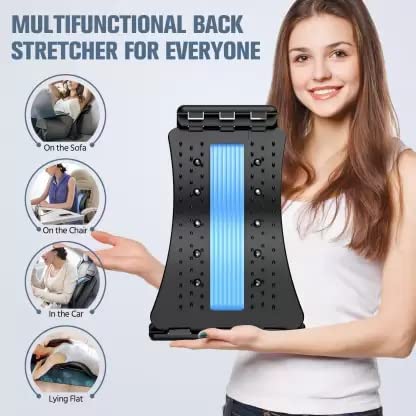 Neck Relaxer & Back Stretcher for Cervical Pain Pillow Traction Back Stretcher for Back Pain Relief Posture Correction Acupressure both Relaxer for Fitness tool