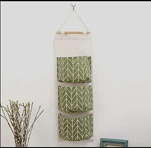 3 Layer Pocket Wall Door Cloth Colorful Hanging Storage Bags Modern Design Storage Organizer