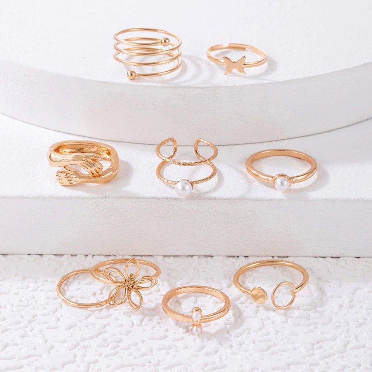 Combo Pack Of Rings(Pack Of 9)