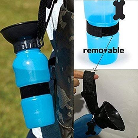 Water Bottle for Pets Dog Water Bowl Bottle Sipper Portable Aqua Dog Travel Water Bottle, Bowl 18-oz Auto Dog Mug for Pets - (Color May Vary)