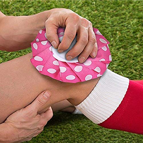 Ice Cold Pack Reusable Ice Bag Hot Water Bag for Injuries, Hot n Cold Therapy and Pain Relief Ice Bag multi colour 9 Inch