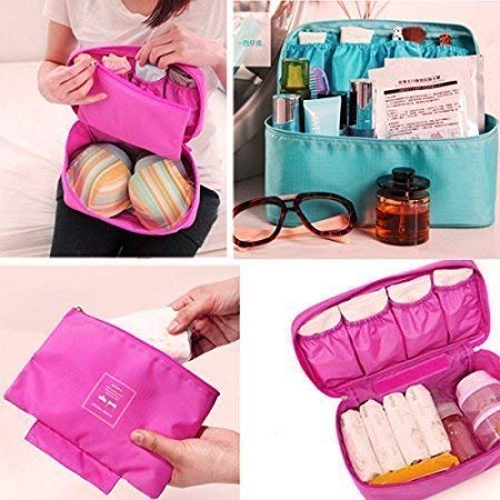 Nylon Bag Innerwear Travel Organizer Underwear, Bra, Socks, Panties Storage Pouch Bag Inner Wear Bags For Women Secret Pouch For Women Travel Organiser Bag