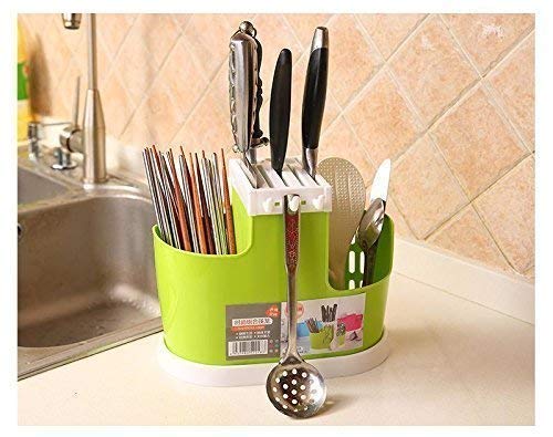 Chop Stick Holder Multi-Functional Self Draining Organiser Chopsticks Basket for Knife & Other Kitchen Cutlery Storage Holder for Dinning Tables