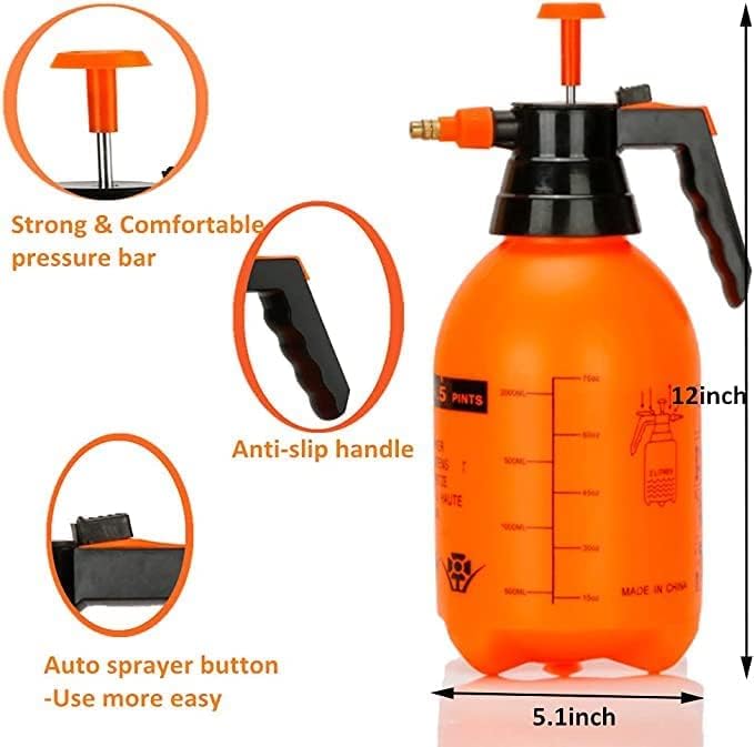 Gardening 2 Liter Water Sprayer Pump, Lawn Sprinkler, Water Mister, Pesticide Fertilizers Plants Garden Sprayer