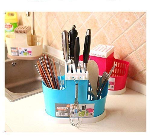 Chop Stick Holder Multi-Functional Self Draining Organiser Chopsticks Basket for Knife & Other Kitchen Cutlery Storage Holder for Dinning Tables