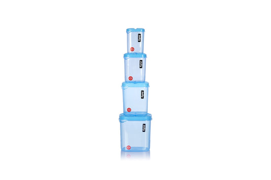 Food Grade Quality Plastic Jolly Kitchen Grocery Storage Plastic Container Set (4 PCS SET)