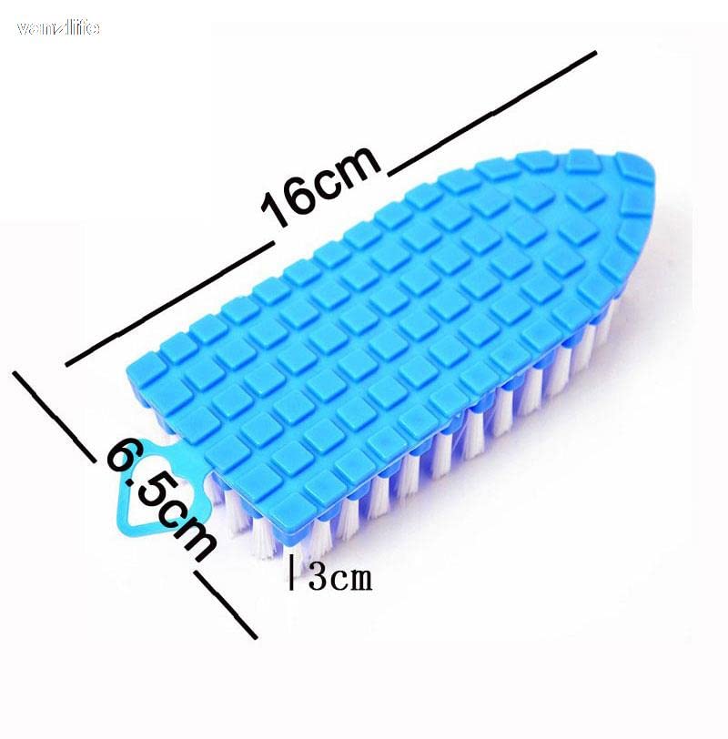 Plastic Multipurpose Flexible Cleaning Brush for Home Kitchen Bathroom Tiles, Floor, Taps, and Cloths Washing (2 Pcs Pack)