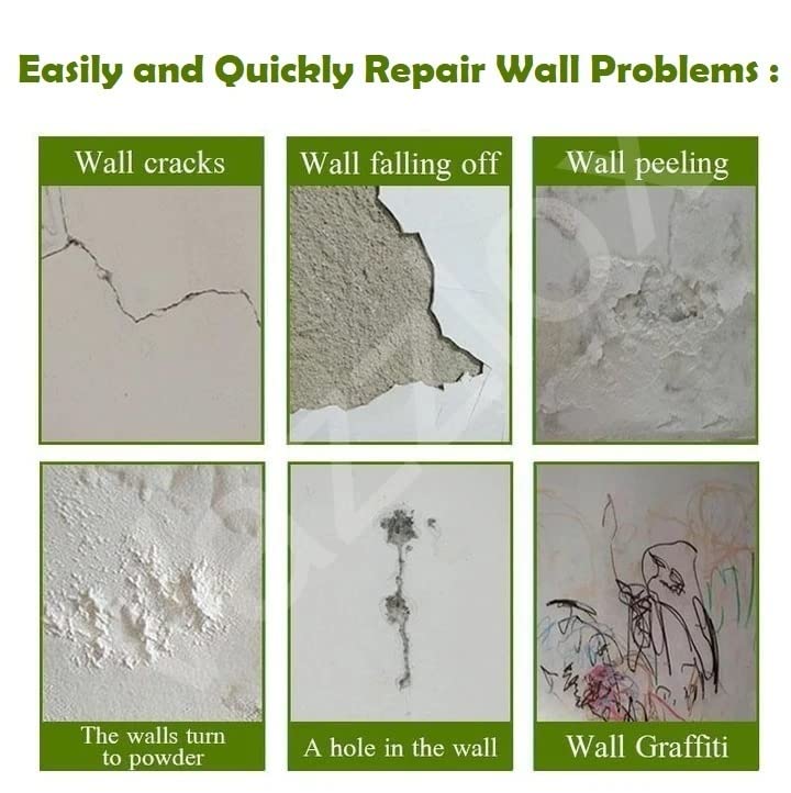 Wall Repair Paste Paint Wall Putty Paste Crack Filler for Walls and Joints Wall Mending Agent Wall Crack Repair Paste Waterproof Wall Hole Filler (250gm, White)