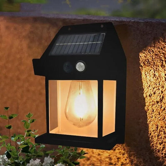 New Wireless Dusk to Dawn Motion Sensor LED Wall Sconce, Solar Light Outdoor Wall Light, Solar Lamp with Motion Sensor, Waterproof Outdoor Lamp for Garden, Patio, Yard