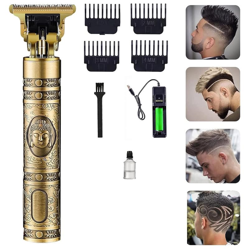 Hair Trimmer For Men Buddha Style Trimmer, Professional Hair Clipper, Adjustable Blade Clipper Shaver For Men, Retro Oil Head Close Cut Precise hair