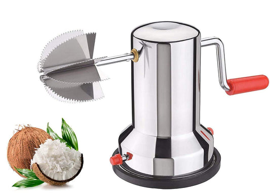 SS Coconut Scrapper Crusher with Vacuum Base, Coconut scrapers Machine, Coconut scrapers Latest graters for Kitchen Stainless Steel