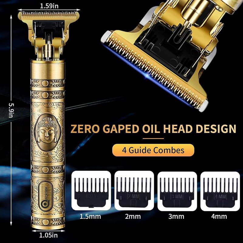 Hair Trimmer For Men Buddha Style Trimmer, Professional Hair Clipper, Adjustable Blade Clipper Shaver For Men, Retro Oil Head Close Cut Precise hair