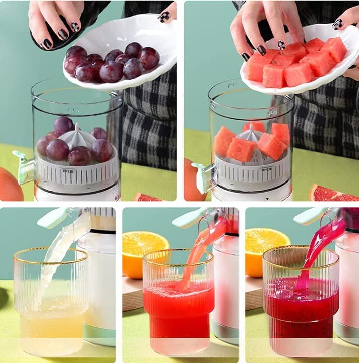 Automatic Citrus Fruit Juicer Electrical Orange Juicer Squeezer Electric Lemon Rechargeable and for Grapefruit Lime Pomegranate USB Best Juicer