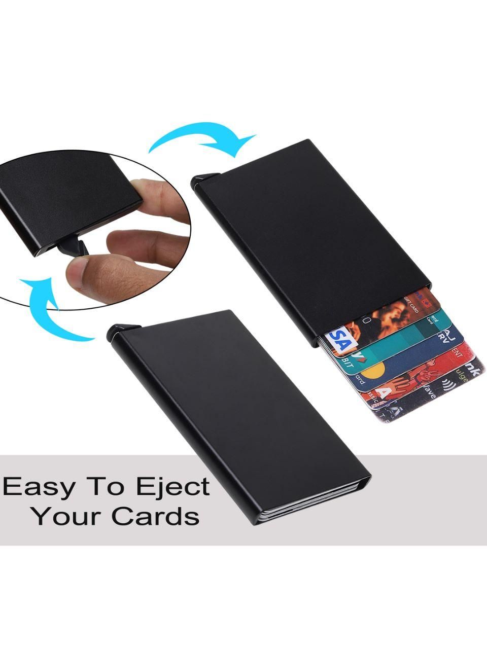 Men's RFID Protected Smart Pop Up Wallet 8 Card Slots