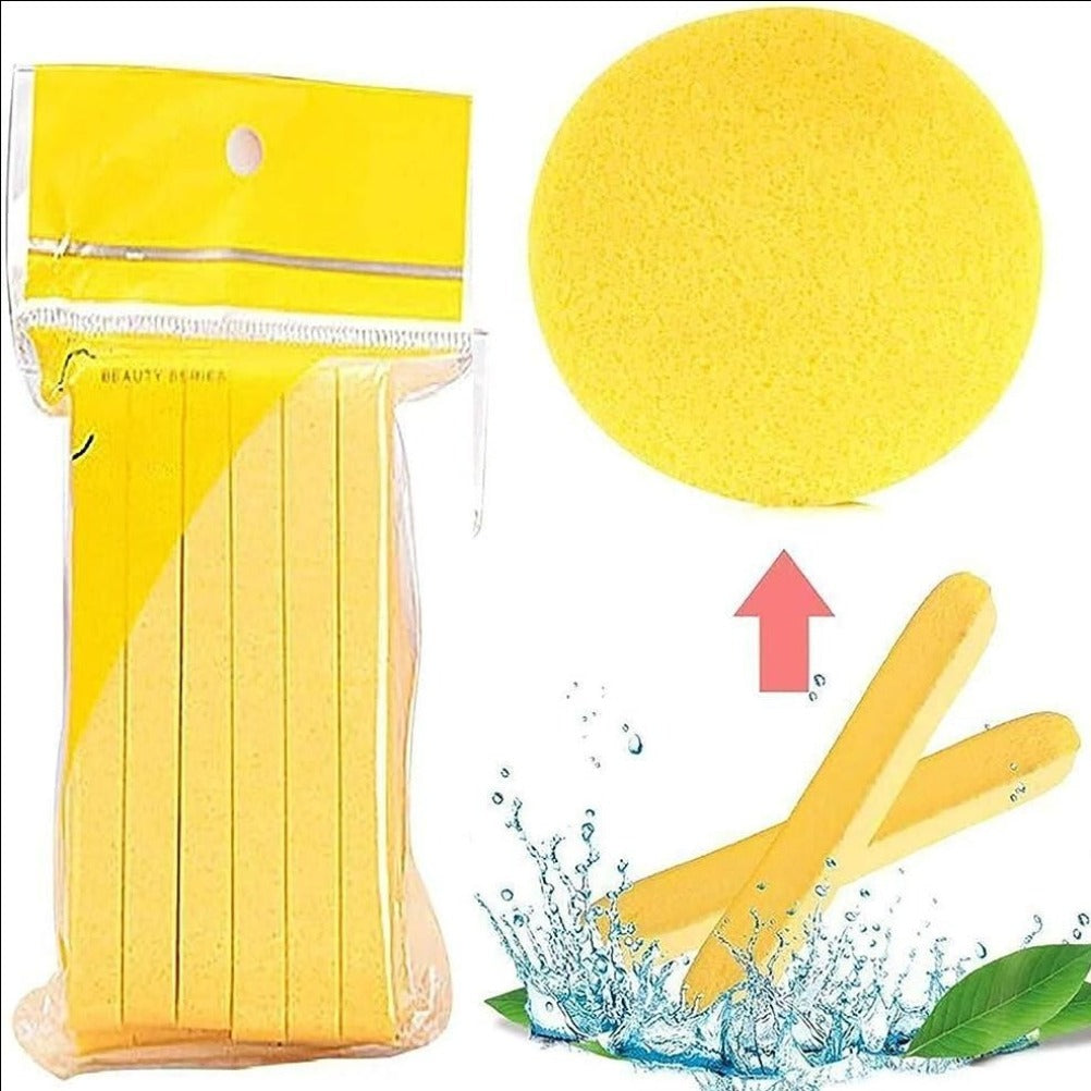 12 PCS Compressed Facial Sponge, Face Cleansing Sponges with Storage Container